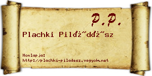 Plachki Piládész névjegykártya